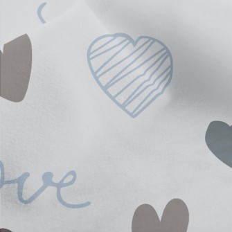 Simple Shape Love Heart Micro Fleece
