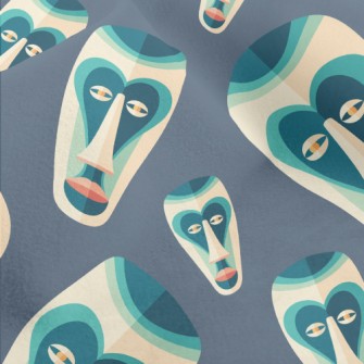 Traditional Tribal Mask Micro Fleece