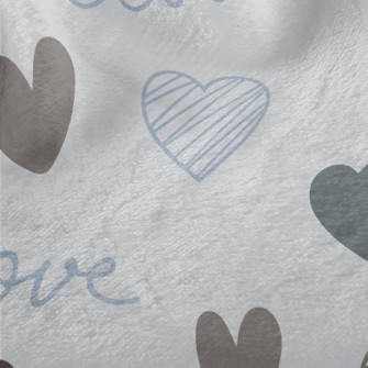 Simple Shape Love Heart Minky