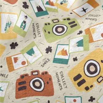 Colorful Camera Films Minky