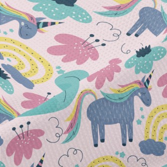 Quiet Colorful Unicorn Piqué