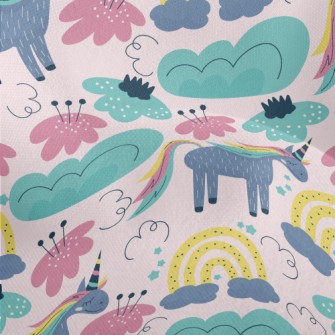 Quiet Colorful Unicorn Lightweight Performance Linen