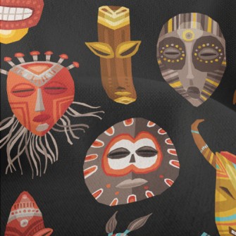 Special Tribal Masks Lightweight Performance Linen