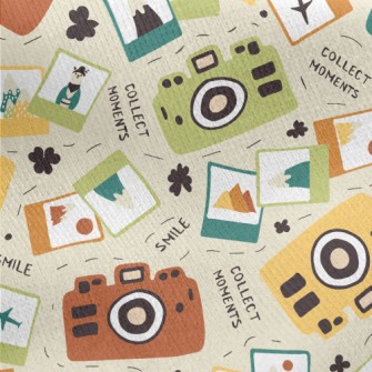 Colorful Camera Films Jersey Backed Fleece