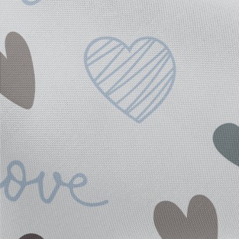 Simple Shape Love Heart Pongee