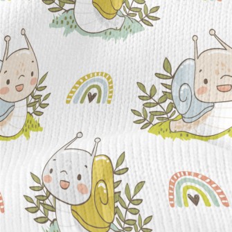 Lively Little Snail Stretch Jersey