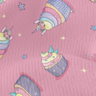 Colorful Shaped Cakes Stretch Jersey