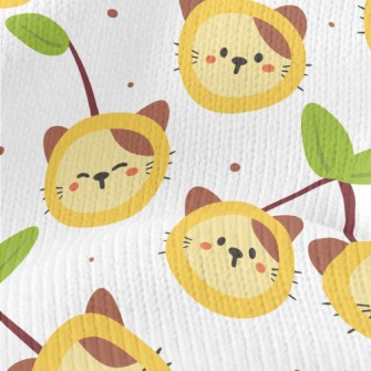 Cherry Cat Stretch Jersey