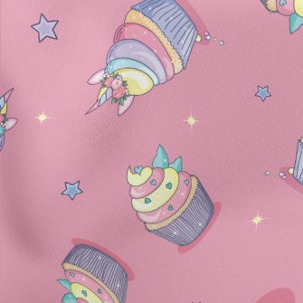 Colorful Shaped Cakes Lightweight Cotton Poplin