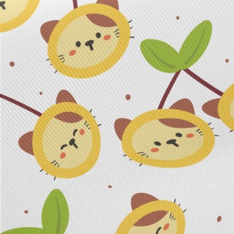 Cherry Cat Midweight Cotton Poplin