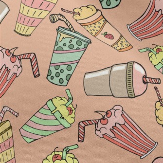 Strawberry Milkshake Drink Chiffon