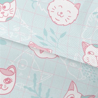 Cute Cat Family Waterproof Oxford