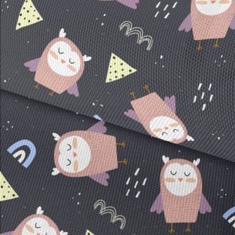 Owl With Closed Eyes Waterproof Oxford