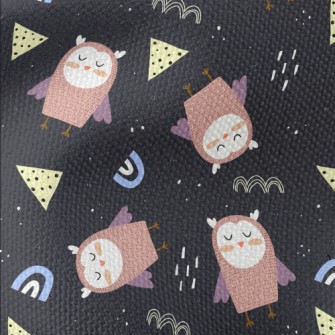 Owl With Closed Eyes Waterproof Canvas
