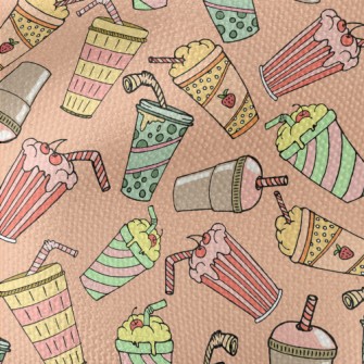 Strawberry Milkshake Drink Waterproof Canvas