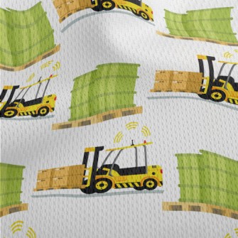 Cargo Delivery Truck Athletic Mesh Flat Back
