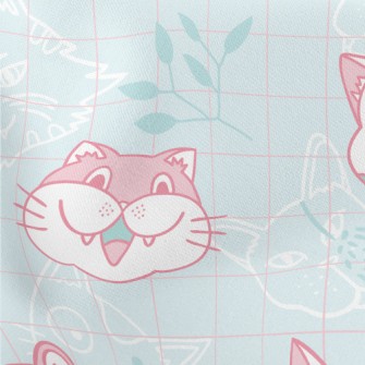 Cute Cat Family Stretch Ponte