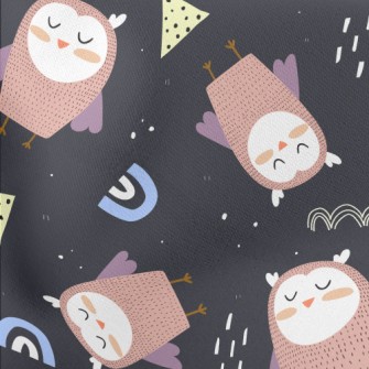 Owl With Closed Eyes Stretch Ponte