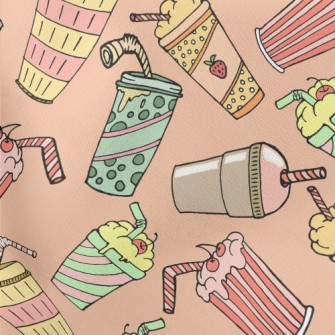Strawberry Milkshake Drink Stretch Ponte
