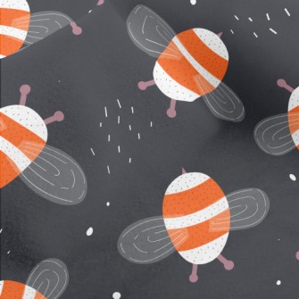Striped Bee Micro Fleece