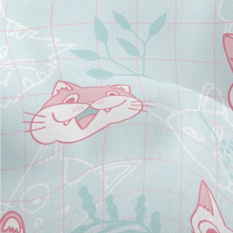 Cute Cat Family Lightweight Performance Linen