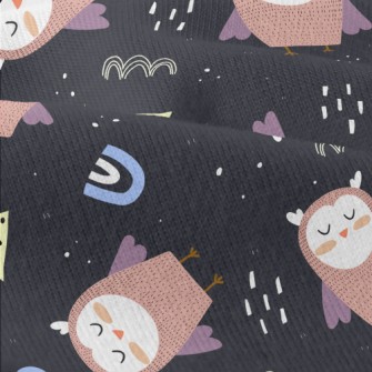Owl With Closed Eyes Modern Jersey