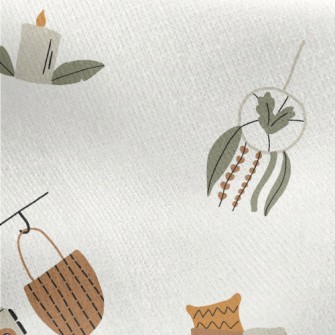 MUJI Style Decoration Jersey Backed Fleece