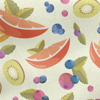 Sweet And Sour Fruit Salad Jersey Backed Fleece