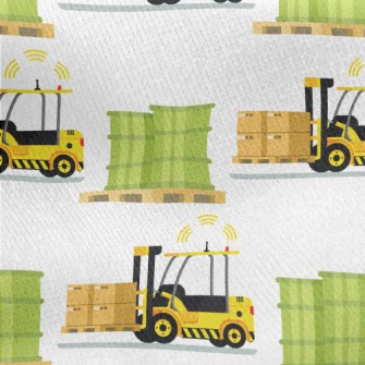 Cargo Delivery Truck Jersey Backed Fleece