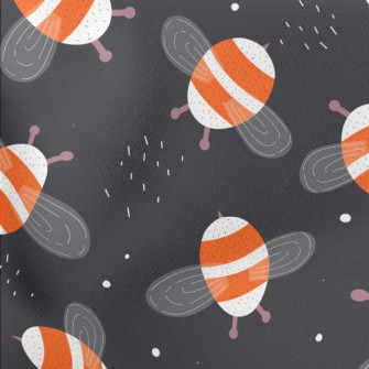 Striped Bee Lightweight Cotton Poplin
