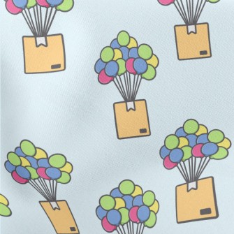 Colorful Balloon Delivery Lightweight Cotton Poplin