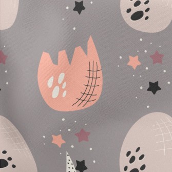 Dinosaur Eggs At The Foot Of T Lightweight Cotton Poplin