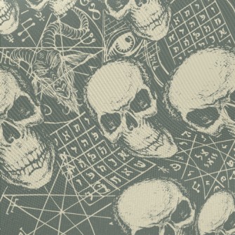 Fierce Skull Midweight Cotton Poplin