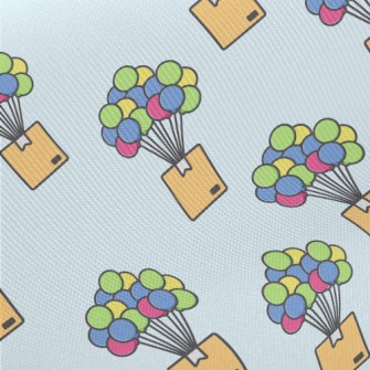 Colorful Balloon Delivery Midweight Cotton Poplin