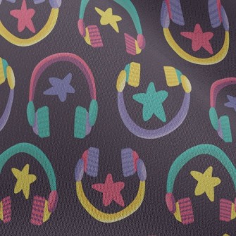 Fluorescent Star Headphones Chiffon