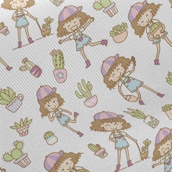 Girl Gardening Expert Twill