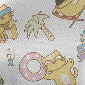 Holiday Cat With Treacherous E Standard Corduroy