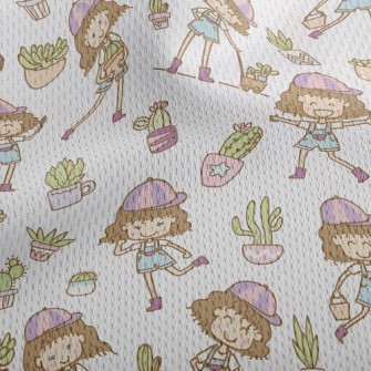 Girl Gardening Expert Athletic Mesh Flat Back