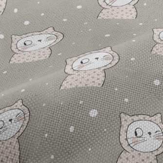 Dot Hooded Winking Cat Performance Linen