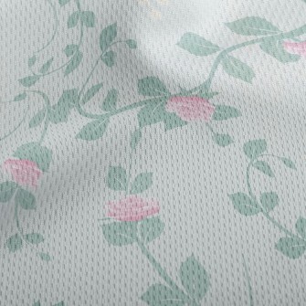 Elegant Thorn Rose Athletic Mesh Flat Back