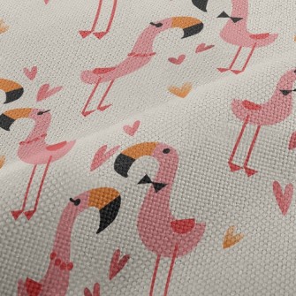 Red Crane Couple In Love Performance Linen