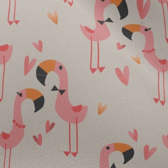 Red Crane Couple In Love Chiffon