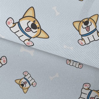 Tongue Sticking Out Corgi Dog Waterproof Oxford
