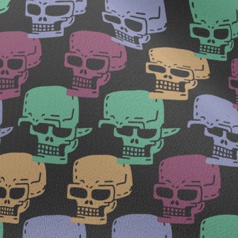 Funny Expression Skull Chiffon