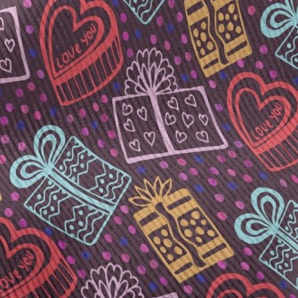 Colorful Packaging Gift Box Standard Corduroy