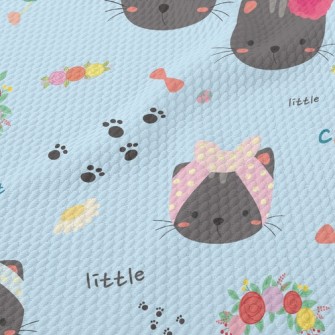 Cute Hairband Kitten Birdseye Piqué