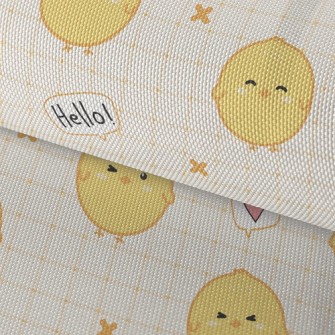 Cute Chick Says Hello Waterproof Oxford
