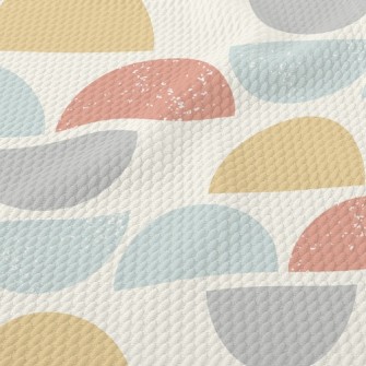 Semicircle Geometric Figure Birdseye Piqué