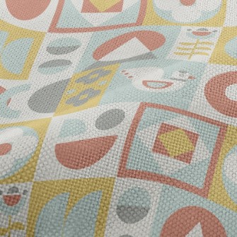 Cute Checkered Bird Performance Linen