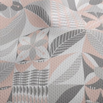 Psychedelic Oval Splicing Athletic Mesh Flat Back